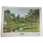 Bill Waugh and Robert Trent Jones, Augusta National 16th Hole Red Bud Signed Limited Edition 18/850 Print
