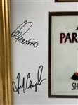 Palmer, Mickelson, Couples & Trevino Signed 2002 Par 3 Shootout Commemorative Display JSA ALOA