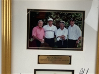 Palmer, Mickelson, Couples & Trevino Signed 2002 Par 3 Shootout Commemorative Display JSA ALOA