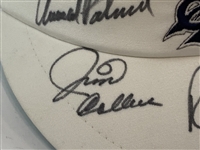 Palmer, Colbert, Floyd & Irwin Signed Senior Skin Game Visor JSA ALOA