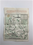 1965 Masters Tournament Thursday Pairing Sheet and Augusta National Spectator Map