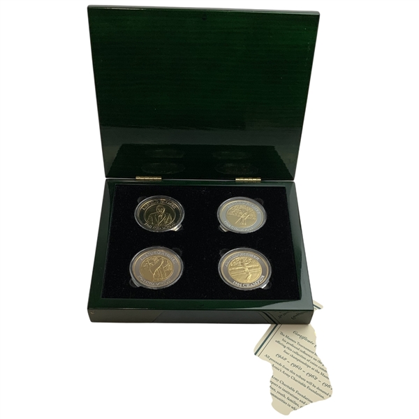 A Set of Arnold Palmer Limited Edition Masters Coins in Original Box