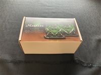 A Pair of Masters Tournament Green Crystal Double Old Fashioned Glasses