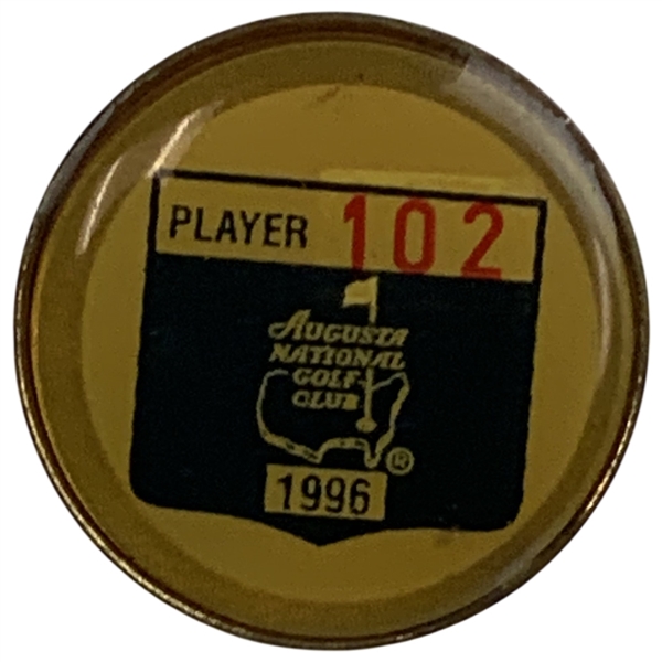 1996 Masters Contestant Badge Player #102