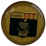 1996 Masters Contestant Badge Player #102