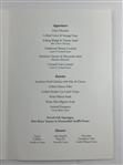 Jack Nicklaus Signed 2014 Masters Menu w/ Hole No. 13 Azalea JSA ALOA