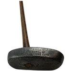 Antique Jerry Travers Signature Center-Shafted Mallet Putter