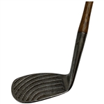 Antique Spalding Kro-Flite Dedstop Waterfall Deep Groove Hickory Shaft Pitching Wedge
