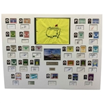 Masters Champions 1976-2000 Display w/ Signatures & Series Badges Ltd Ed #2/5 JSA ALOA