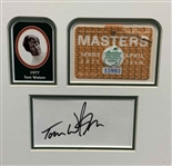 Masters Champions 1976-2000 Display w/ Signatures & Series Badges Ltd Ed #2/5 JSA ALOA