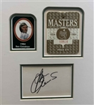 Masters Champions 1976-2000 Display w/ Signatures & Series Badges Ltd Ed #2/5 JSA ALOA