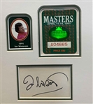 Masters Champions 1976-2000 Display w/ Signatures & Series Badges Ltd Ed #2/5 JSA ALOA