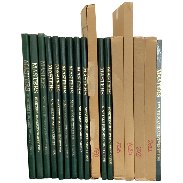 A Collection of (17) Masters Tournament Annual Books from 1978 to 2025