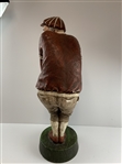 Vintage Style Painted Resin/Plaster Humorous Golfer Doorstop