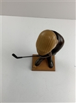 Vintage Hand-Carved Wood Golfer Figurine Attributed to Romer