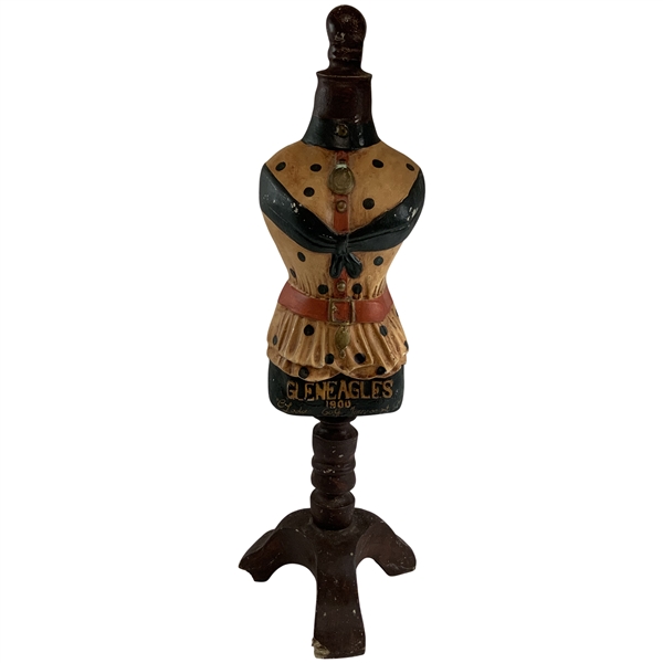 Vintage Gleneagles 1900’s Style Ladies Golf Tournament Dress Form Figurine