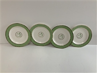 A Set of Four Masters Tournament Porcelain Cocktail Plates