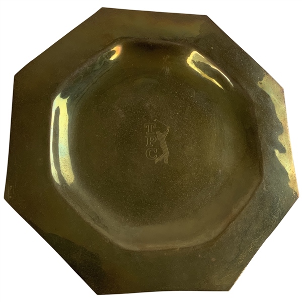 TPC Tournament Players Club Branded Octagonal Brass Valet Tray