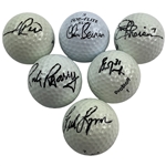 Rice, Beman, Theisman, Berry, Fuhr & Lynn Signed Golf Balls JSA ALOA