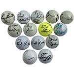 Kuchar, Dent, Funk & 10 Others Signed Golf Balls JSA ALOA