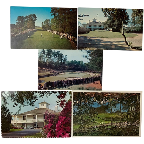 Group of five Augusta National & Masters Tournament Postcards