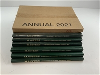 Seven Masters Tournament Annual Books w/1986 (Nicklaus)
