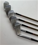 A Set of Five MacGregor Tommy Armour Silver Scot Tourney Golf Irons