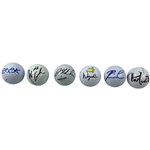 Six Signed Professional Golf Balls Including Wyndham Clark and Kevin Chappell JSA ALOA