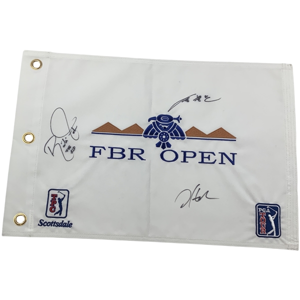 Multi-Signed FBR Open TPC Scottsdale Embroidered Golf Flag JSA ALOA