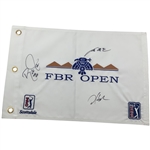 Multi-Signed FBR Open TPC Scottsdale Embroidered Golf Flag JSA ALOA