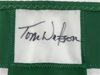 Tom Watson Signed Pebble Beach Green & White Checkered Course Flown Flag - Site of '82 US Open Win JSA ALOA