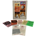 A Collection of a 1965 Crosby Pro-Am Golf Championship Multi-Signed Program and Nine Gallery Tickets JSA ALOA