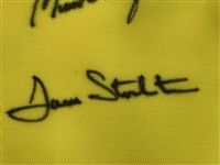Big 3, Lee & More Signed 3M Oil & Gas Greats of Golf Tournament Pin Flag JSA ALOA