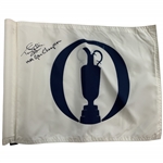 Tony Jacklin Signed Open Championship Practice Round Used Flown Flag w/ 1969 Open Champion JSA ALOA