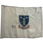 Justin Leonard Signed Royal Troon Course Flown Flag - Site of 1997 Open Win JSA ALOA