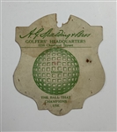 1927 Benefit Exhibition Golf Match Press Pass Walter Hagen and Joe Kirkwood Springhaven Club
