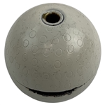 Vintage Golf Ball-Form Cast Metal Novelty Coin Bank