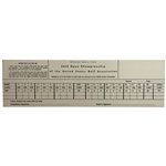 1956 U.S. Open Championship at Oak Hill Country Club Official Scorecard - Middlecoff Win