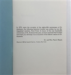 1988 This Is Saint Andrew's by Ford Frick 100th Anniversary Reprint Edition