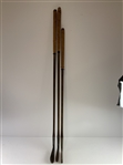 A Set of Three 'Stevens' Hickory Shafted Golf Clubs w/ Two Woods