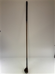 Antique Scared-Head Wood Brassie Golf Club with Hickory Shaft