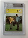 A Collection of Four 1977-1979 Sportscaster Golf Trading Cards Including BGS Graded Bobby Jones and Sam Snead