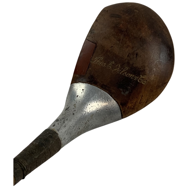 Vintage Thos. E. Wilson and Co. Sharpshooter Hickory Shaft Brassie Golf Club