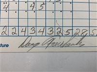 Gay Brewer, Doug Ford, Tommy Aaron & 3 Others Signed Ameritech Senior Open Pro-Am Scorecards 