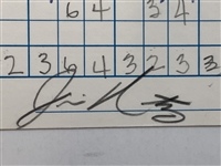Gay Brewer, Doug Ford, Tommy Aaron & 3 Others Signed Ameritech Senior Open Pro-Am Scorecards 