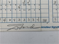 Gay Brewer, Doug Ford, Tommy Aaron & 3 Others Signed Ameritech Senior Open Pro-Am Scorecards 