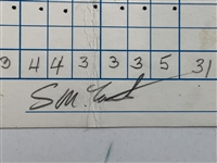 Gay Brewer, Doug Ford, Tommy Aaron & 3 Others Signed Ameritech Senior Open Pro-Am Scorecards 