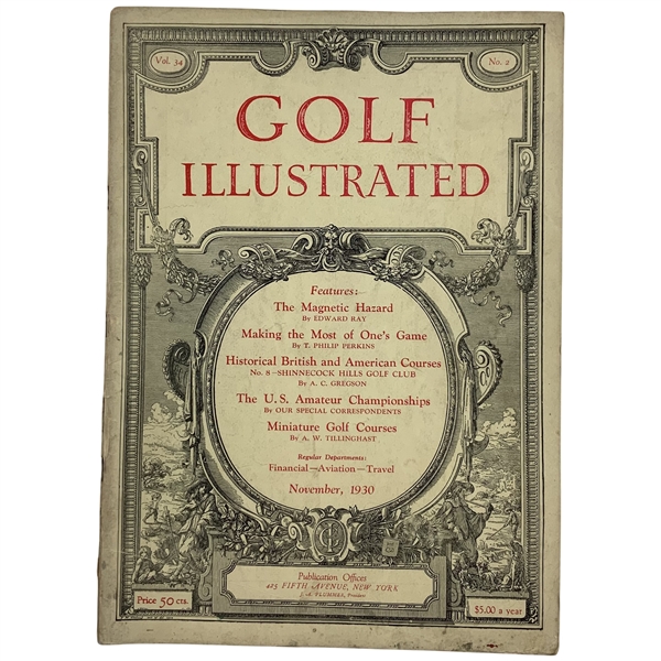 Golf Illustrated, Vol. 34, No. 2, November 1930. Golf Illustrated, Inc., 1930.