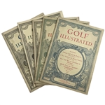 Golf Illustrated. A Collection of Five Issues. Golf Illustrated, Inc., 1924-1930.