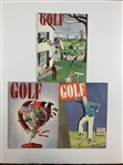 Collection of Ten Vintage GOLF Magazines Edited by Grantland Rice and William D. Richardson circa 1939-1940